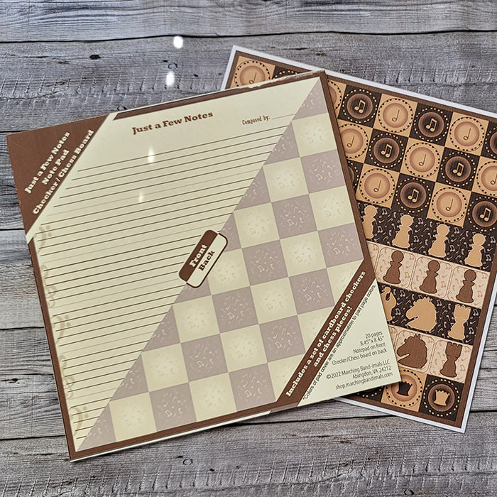 Chess/Checkers Notepad Marching Band(imals)